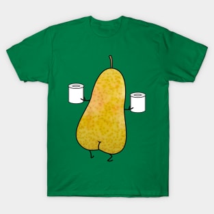 Toilet humor pear with toilet paper T-Shirt